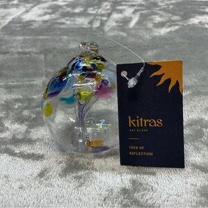 kitras art Glass Tree Of Reflection Hand Blown glass Christmas ornament Canada